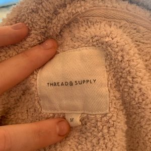 Light pink teddy jacket